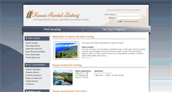 Desktop Screenshot of kauairentallisting.com